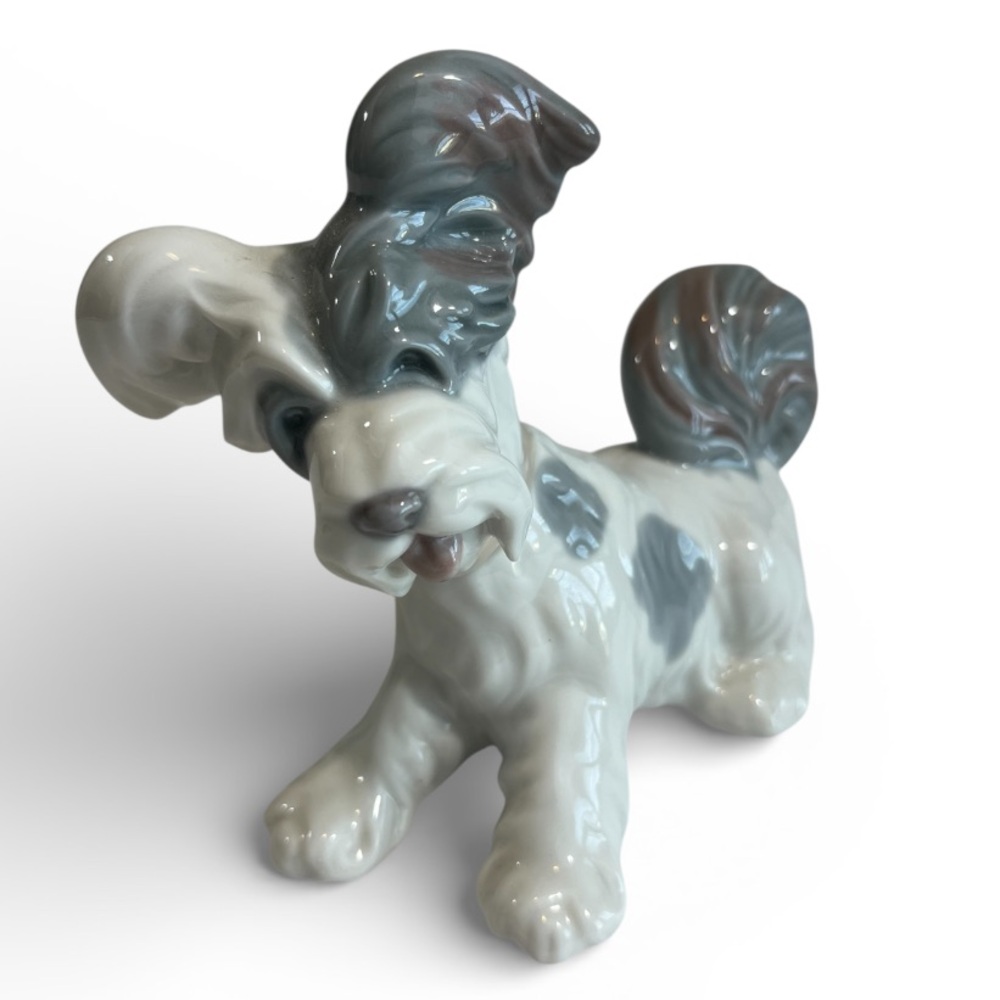 Lladro Skye Terrier Dog Figurine #4643 Porcelain Vintage & Rare